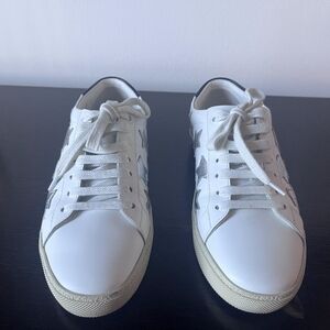 SAINT LAURENT Nappa Star Court Sneakers